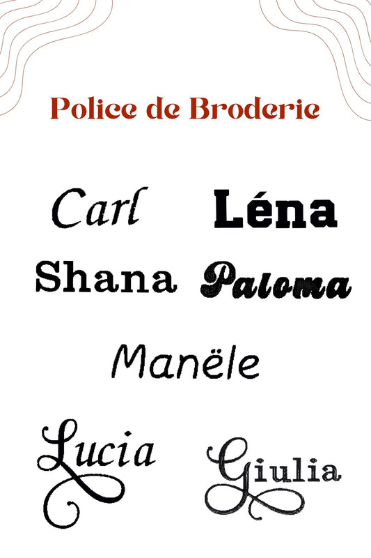 ✨ Service de broderie personnalisée