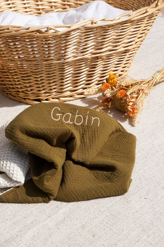 Couverture estivale pour bébé – Douceur & légèreté 🌿