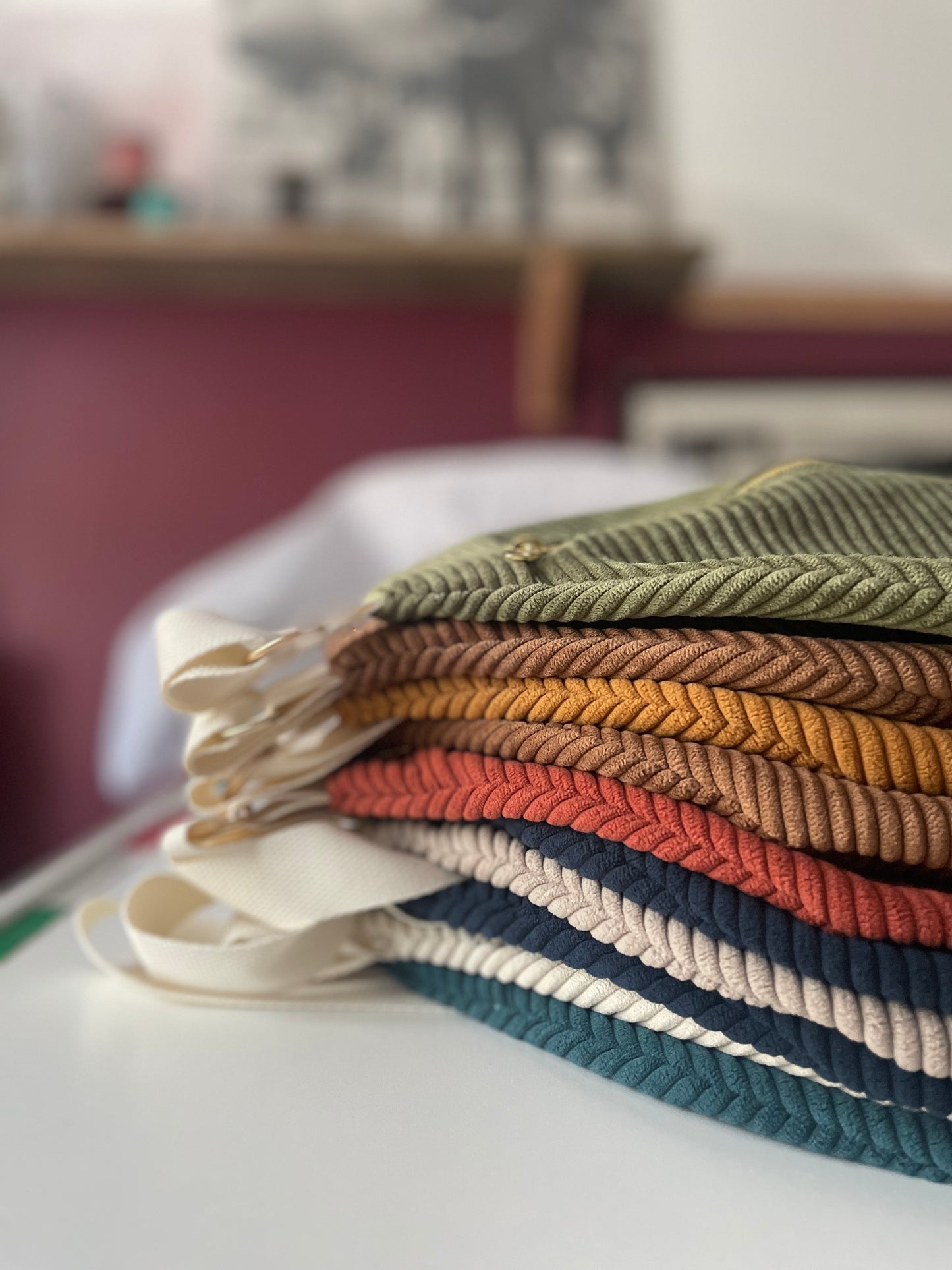 Sac Banane Velours Côtelé  - Uni